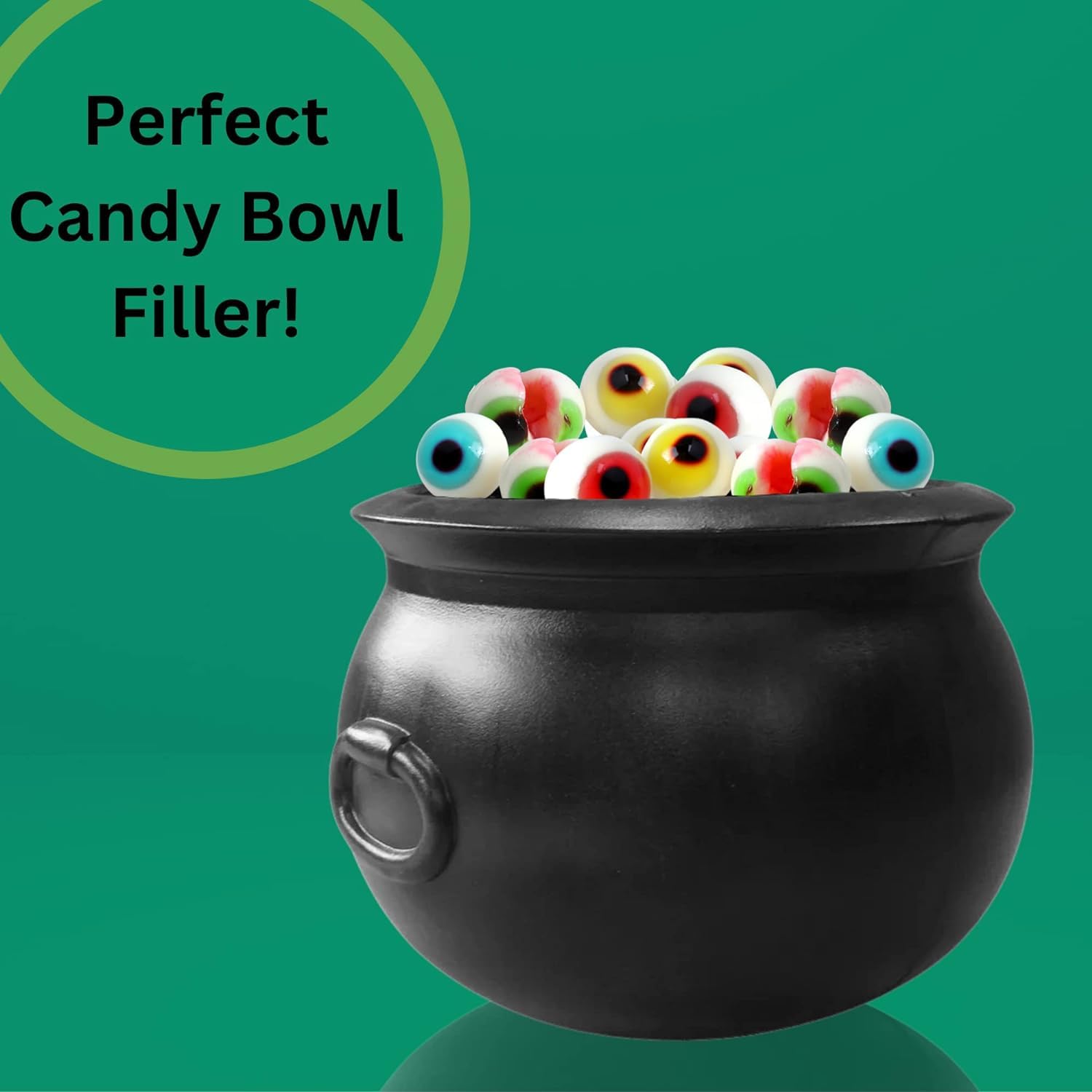 SNACKS HERBERT'S BEST Gummi Eyez, Fruity Liquid Center, Fat Free, Nut Free, GLuten Free (4-Pack), Green