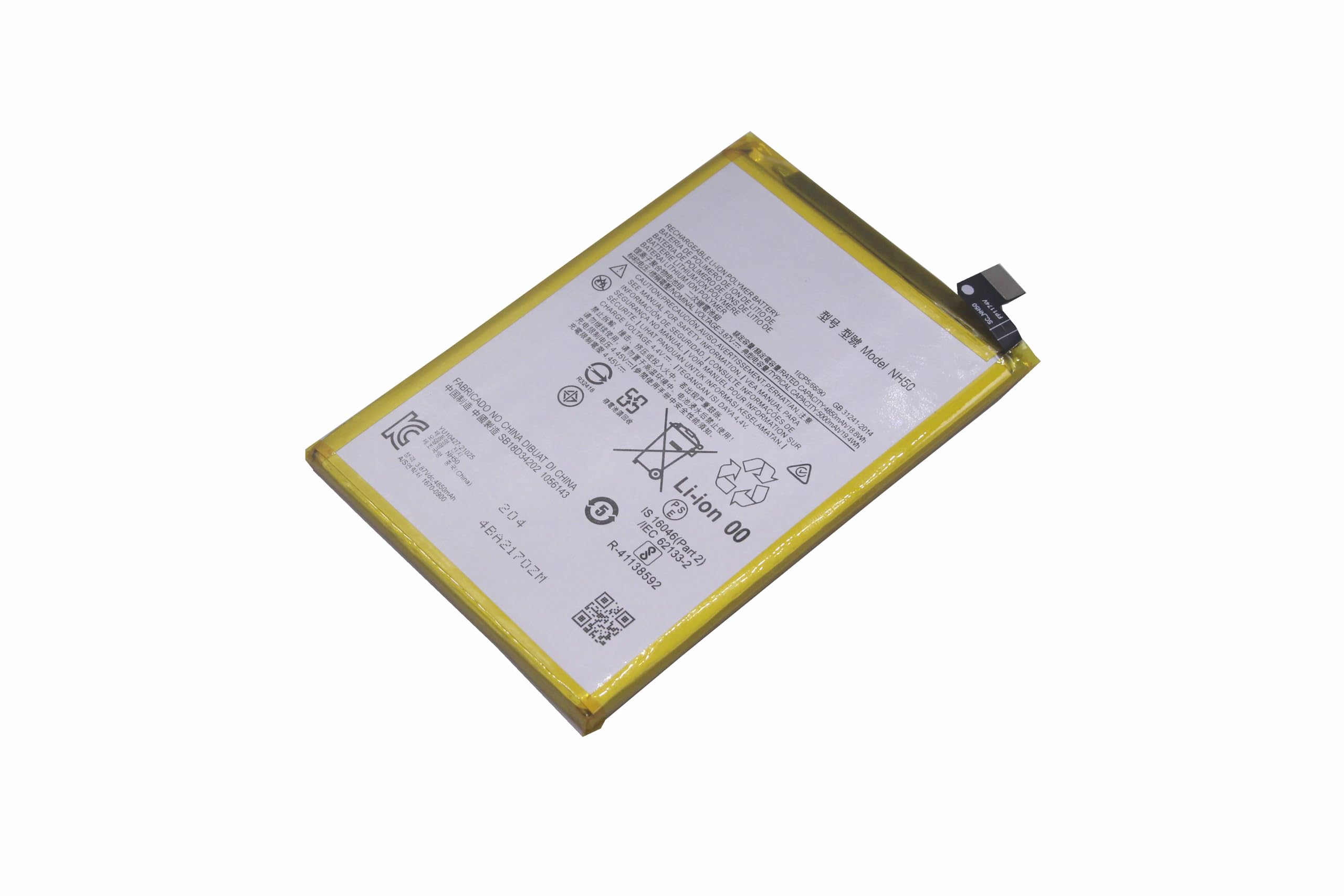 Amazon | 1X NH50 5000mah交換用バッテリー用 FOR Moto G22 XT2231