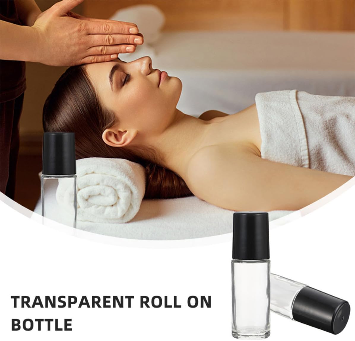 GANAZONO 10pcs 30ml Glass Roller Bottles with Black Lid Empty Roll on Bottles for Essential Oils and Body Oil Refillable Liquid Aromatherapy for Travel and Personal Care