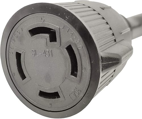 Miniatura 10 de Parkworld 885446 NEMA TT-30P a L14-30R Cable adaptador, RV 30A TT-30 enchufe macho con mango al generador 30A 4 clavijas L14-30 Receptáculo hembra