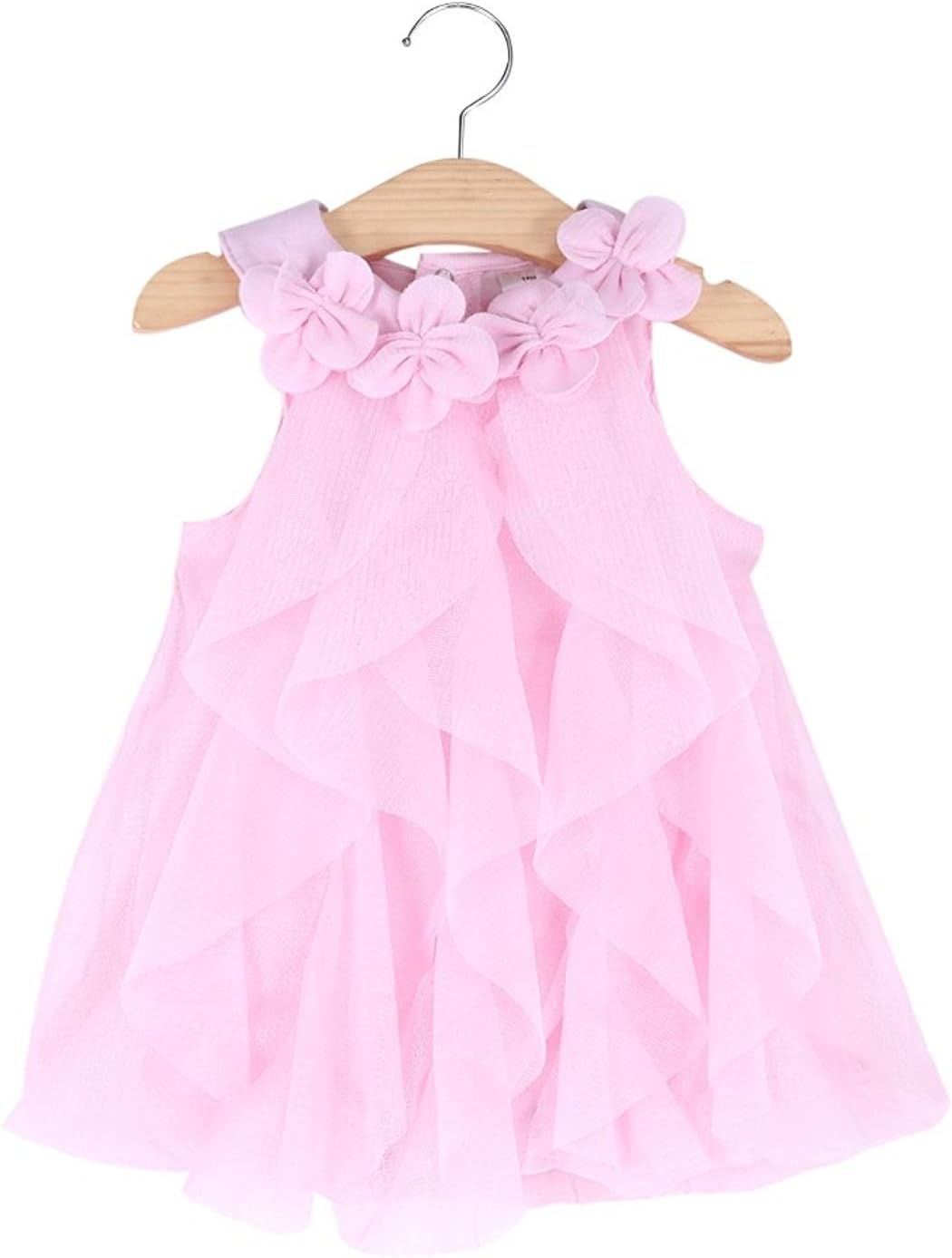 Baby Breathable Dress Romper, Born Summer Clothing Jumpsuit Size 3M (Pink,3M)
