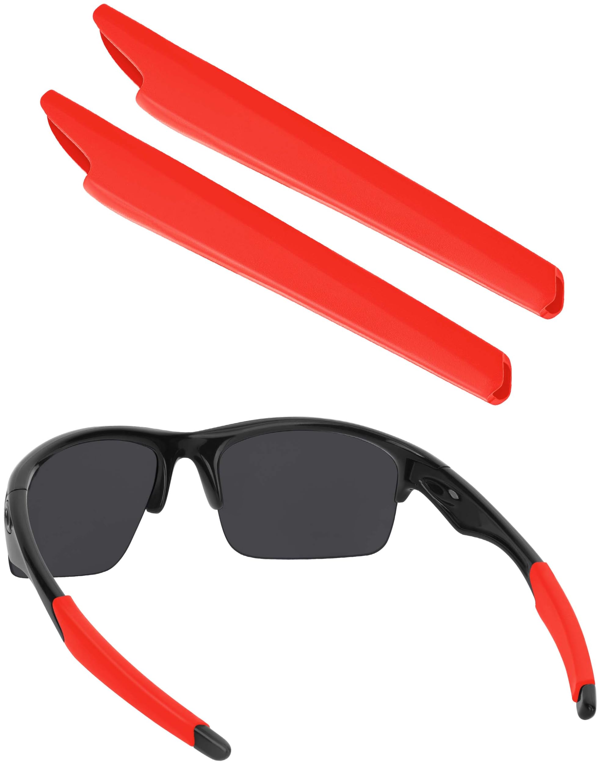 BLAZERBUCK Replacement Temple Sleeves Ear Socks for Oakley Bottle Rocket OO9164 Sunglass - Red