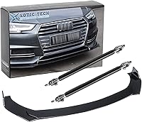 Vista 19 de x xotic tech Alerón Labio Universal para Parachoques Delantero Spoiler Barbilla Divisor Difusor Protector Ala Guardabarros Moldura Kit de Carrocería