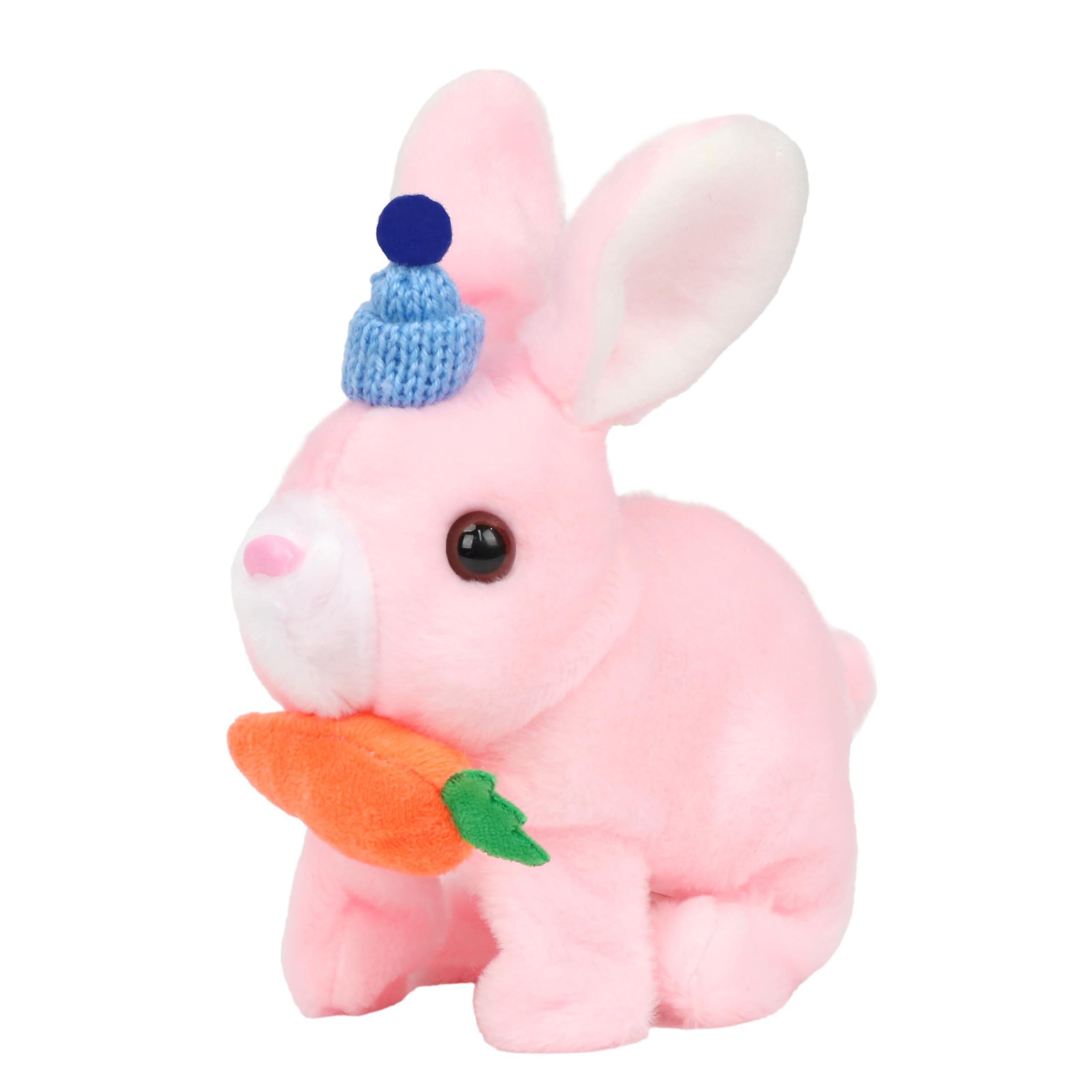 Amazon.com: Easfan Hopping Bunny Plush Jumping Spotted Pink Rabbit