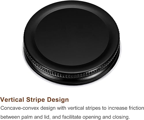 Miniatura 4 de uxcell Tapas para tarros de conserva, 2.76 pulgadas, boca regular, tapas de placa de hojalata a prueba de fugas para conservas de cocina, (20