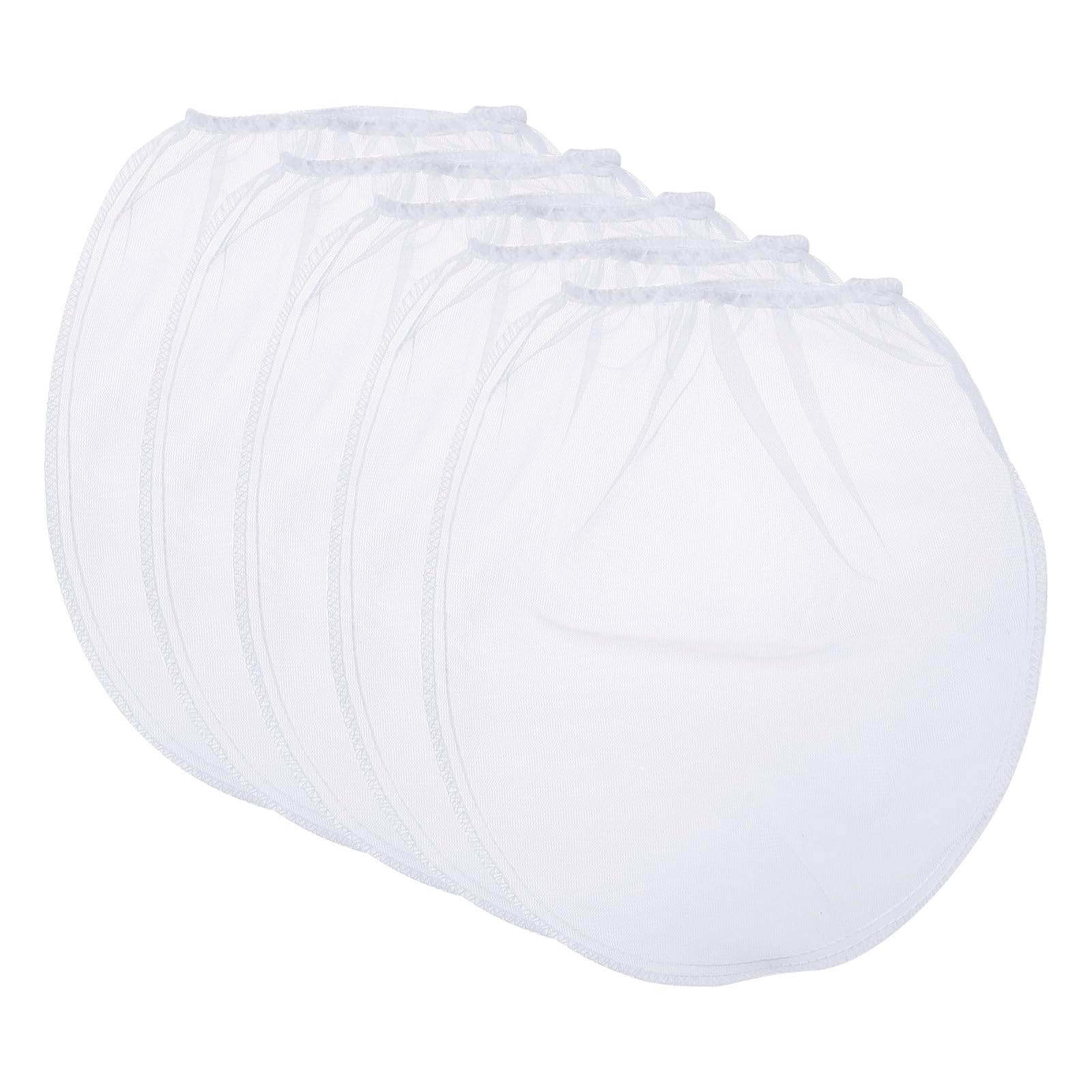 sourcing map Paint Strainer Bags 1 Gallon 10"x7.9" Fine Mesh Reusable Polyester Strainer with Elastic Opening for Painting, Aquarium, Lab, Agricultural, Industrial, 5Pcs