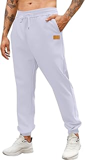 Cambkatl Men's Workout Casual Joggers Sweatpants Elastic Waist Versatile Athletic Lounge Pants with Pockets