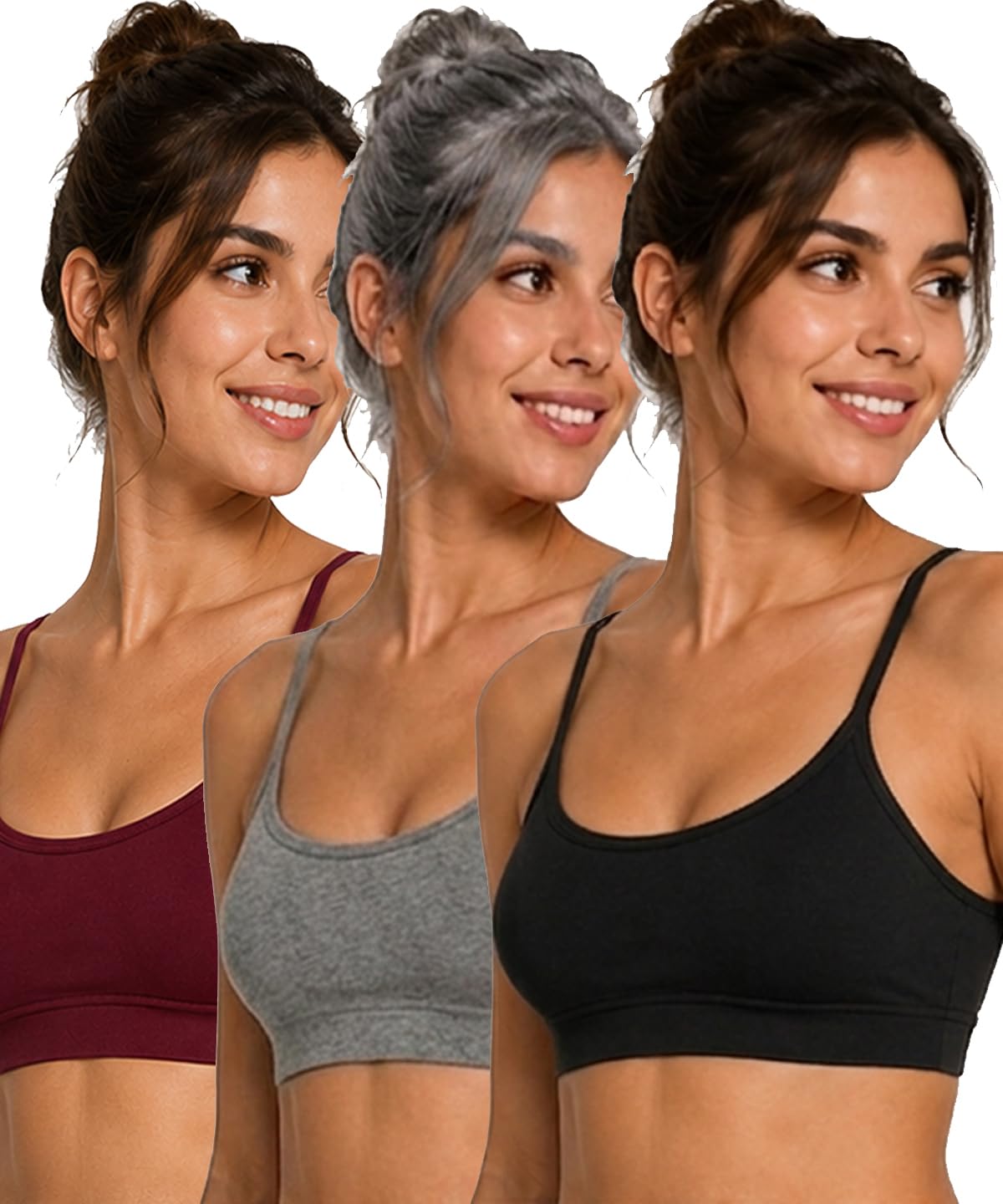 Women Bra - Girls Bra Cotton Padded Bra Sports Bra (Adjustable Straps, Full Coverage, Removable Padded) (Gym Workout Running Yoga Bra) Size (28-34)-picture-44