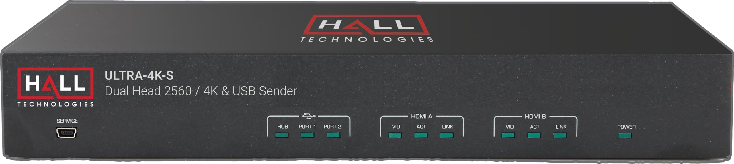 Hall Technologies ULTRA-4K-S (Dual-Head HDMI and USB 2.0 KVM Extender)
