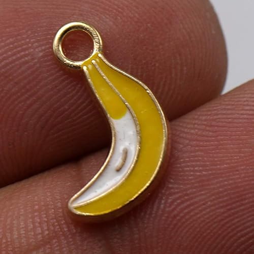 Miniatura 2 de KESYOO 20 piezas de joyería de plátano colgantes artesanías colgantes collar DIY encanto colgante etiqueta para pulsera collar llaveros llavero