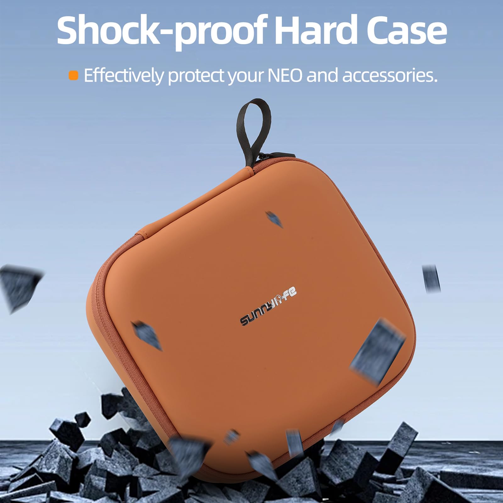 ZJRXM Case for DJI Flip Drone, Portable Travel Bag, Compact Storage Carry Bag for DJI Flip Accessories, gray, 19.2x17.6x7.9cm, Casual - Image 3