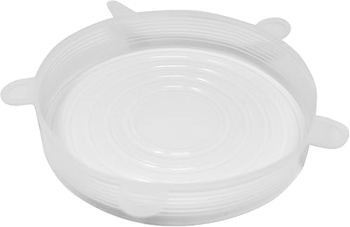 Miniatura 3 de Norpro Juego de 6 tapas de silicona reutilizables aptas para alimentos, se adapta a aberturas de 2.5 a 11 pulgadas