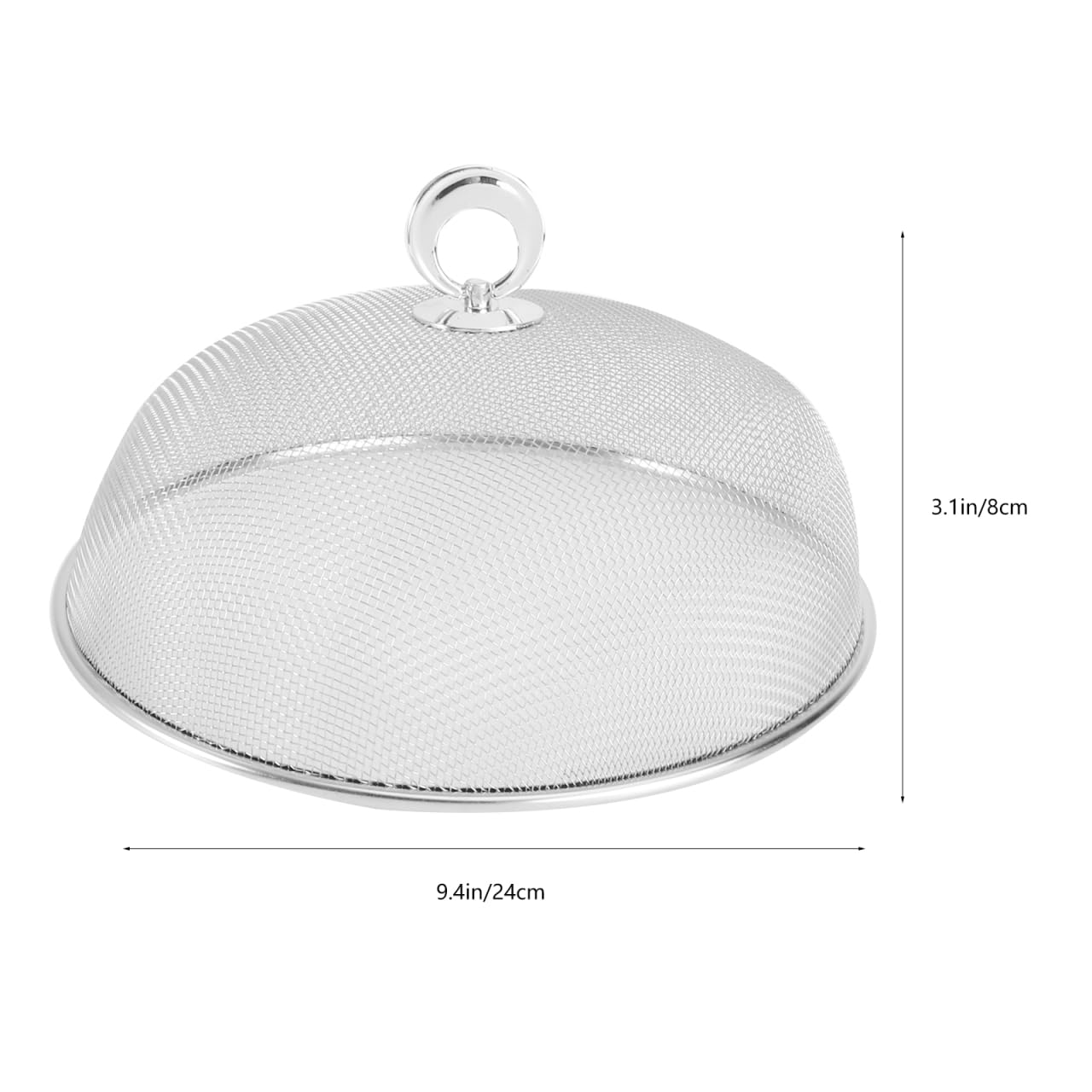 Folpus Cloche Alimentaire Ronde En Maille D'acier Inoxydable