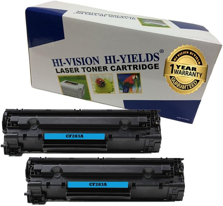 HI-VISION HI-YIELDS Compatible Toner Cartridge Replacement for HP CF283A ( Black , 2 pk )