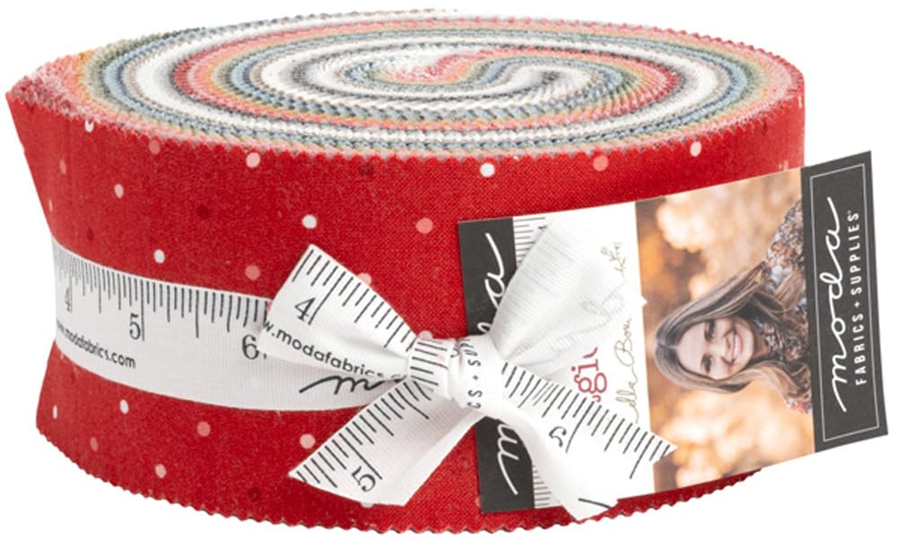Lella Boutique Magic Dot Jelly Roll 40 2.5-inch Strips Moda Fabrics 5230JR