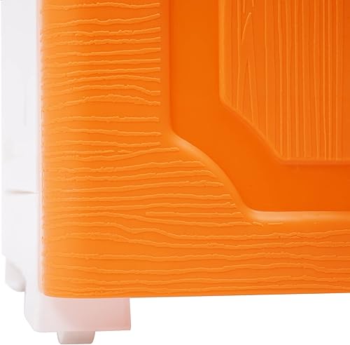 Miniatura 9 de Cajones de almacenamiento de plástico, cómoda colorida de 5 capas, armario de almacenamiento de 10 cajones con poleas para dormitorios, salas de