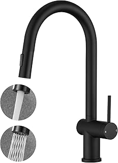 YardMonet Black Kitchen Taps Mixer, High Arc ...,