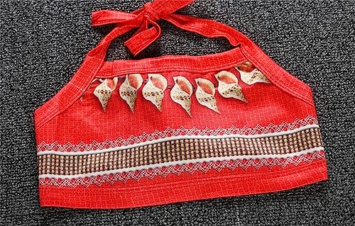 Lito Angels Baby Toddler Girls 2 Pieces Princess Tankini Swimwear Swimsuit Swim Skirt Bathing Suits with Accessories, Red3