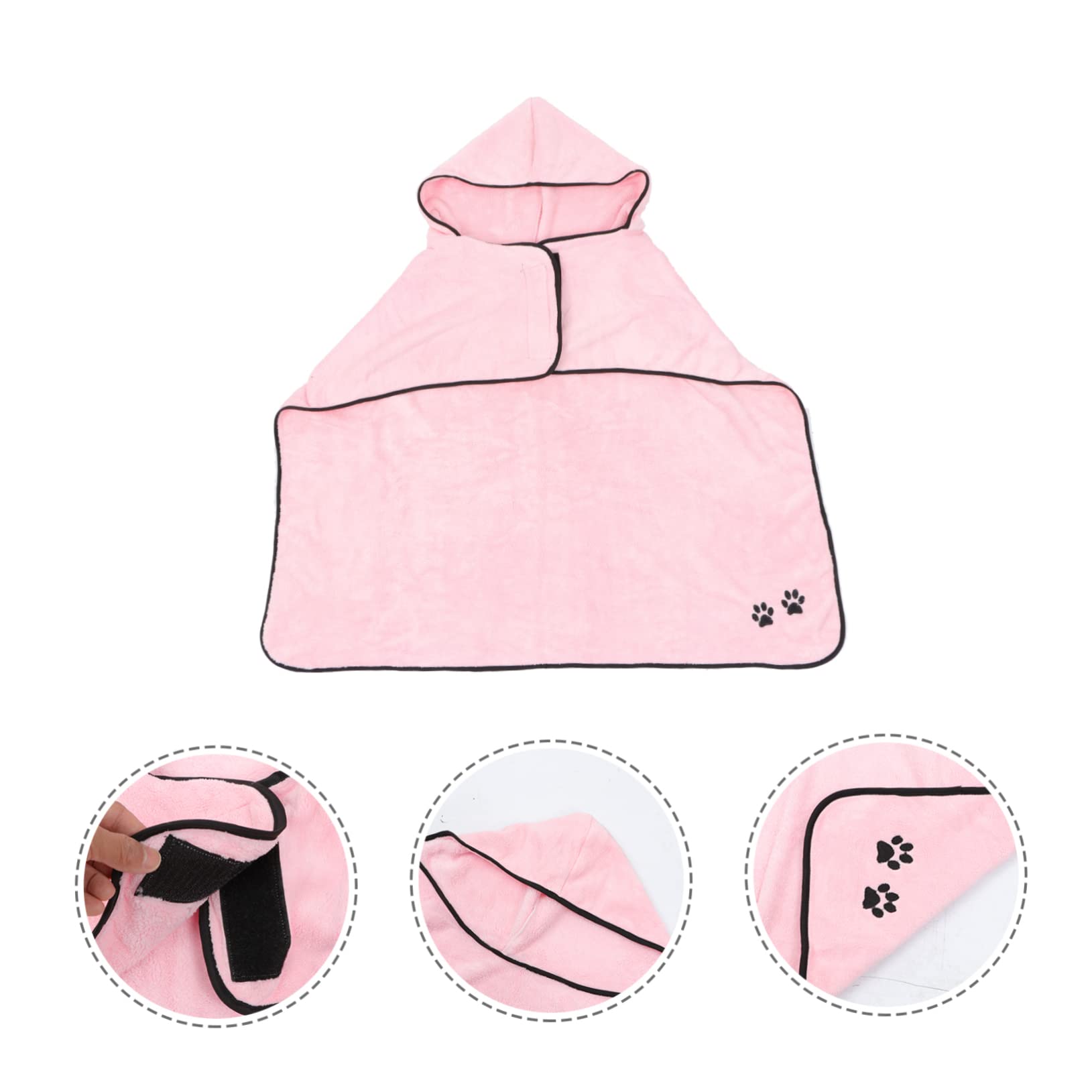 Toddmomy 2 Pièces Peignoir pour Animaux De Compagnie Serviette Chien Peignoir Chien Serviette À Séchage Rapide Chien Robe De Séchage Chien Serviette Robe Serviettes À Capuche Serviettes De