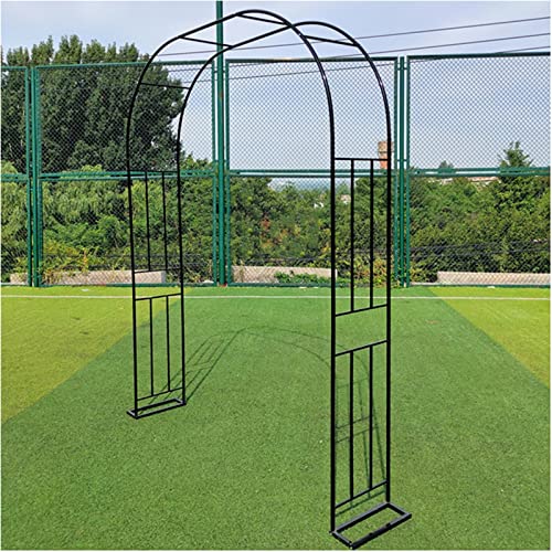 Arche de Jardin en métal noir bruni pergola résistante aux intempéries