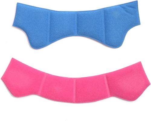 Miniatura 6 de Kit de almohadillas de espuma con relleno interior para casco, esponja sellada azul-rosa, forro de protección, forro de protección, juego de