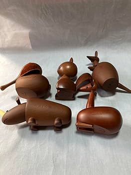 木製動物セット　10体　千趣会ロイヤルペット？ 千趣会 ロイヤルペット 10体 ほのぼの 丸っこい 可愛らしい 木製