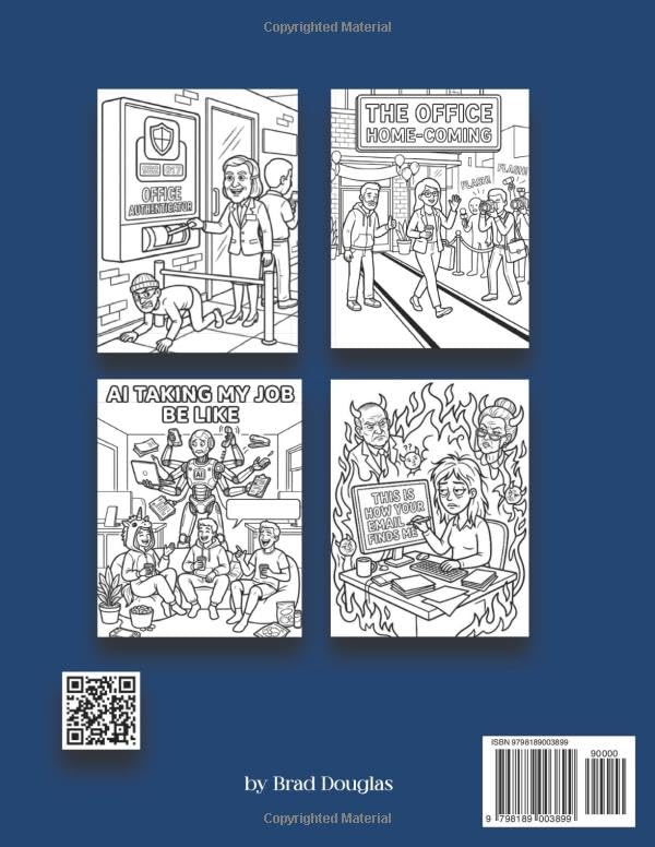 Office Chaos Corporate Coloring Book for Adults: Snarky Workplace Humor with Meetings, Burnout, Office Politics, Toxic Bosses, Layoffs, AI Anxiety & Corporate Absurdity image 3