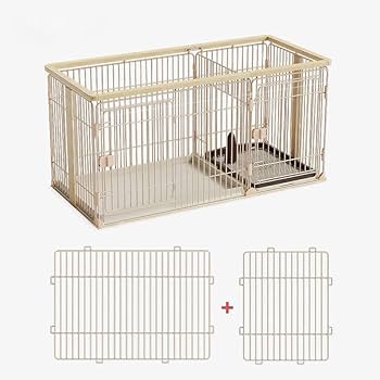 新品未開封 ナチュラル N&S 大型ペットケージ 木製風 トイレ・屋根付き