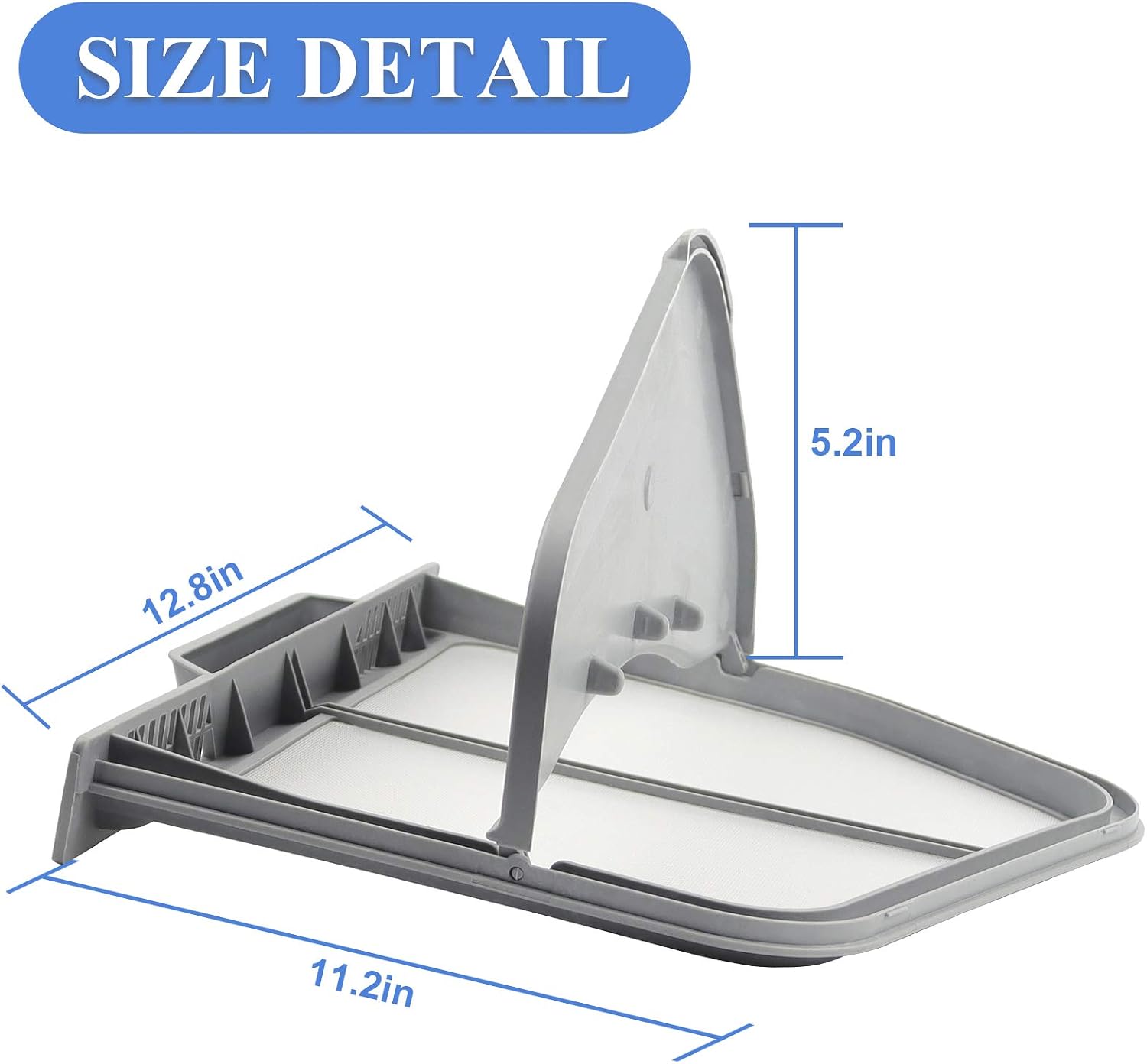 DC97-16742A Samsung Dryer Lint Trap Screen Filter Replacement with Flap Upgraded Stainless Steel Screen Compatible With Samsung Dryer Replaces AP5306681 PS4221839