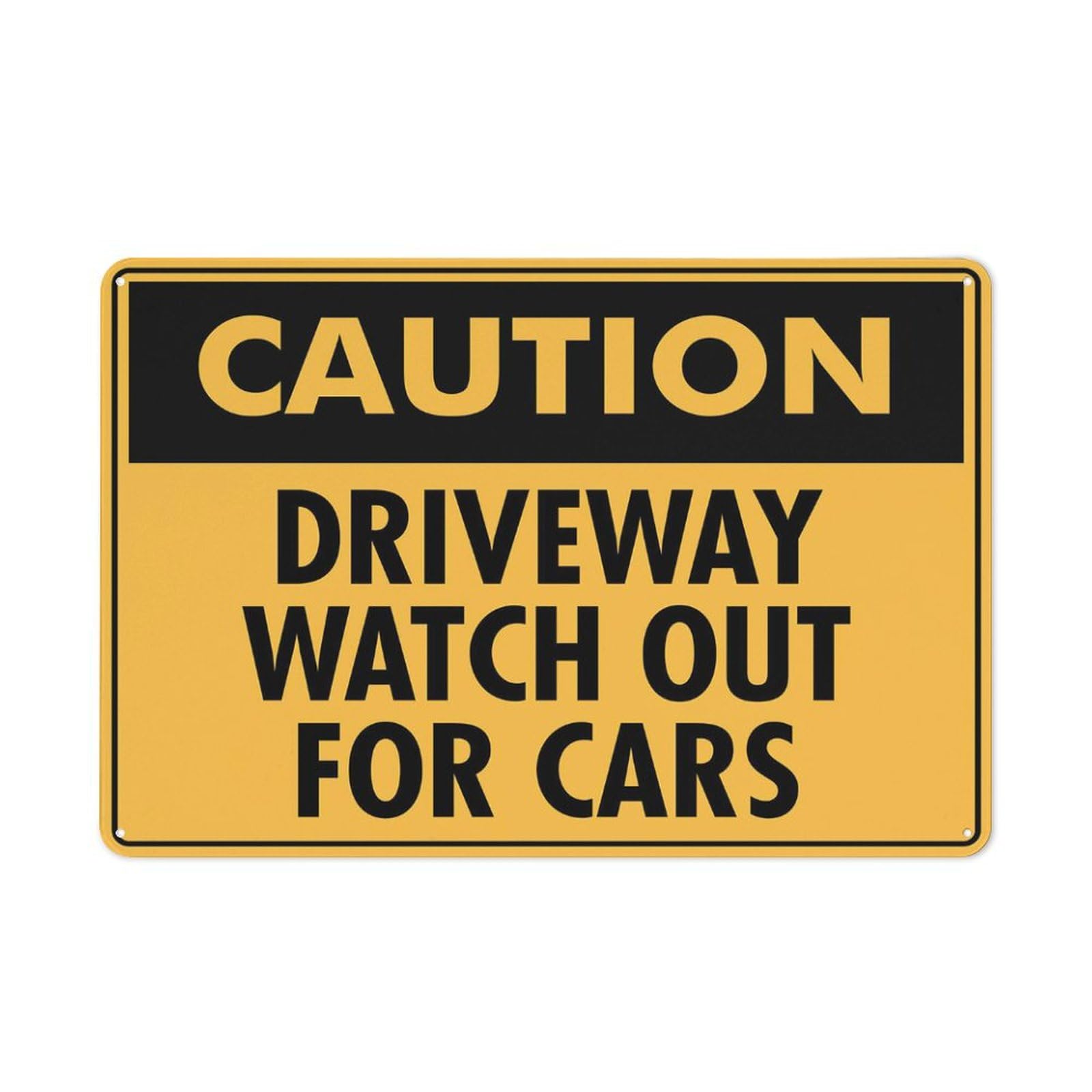 No Glove Zone Notice Sign, 12x8inch Durable Metal Sign