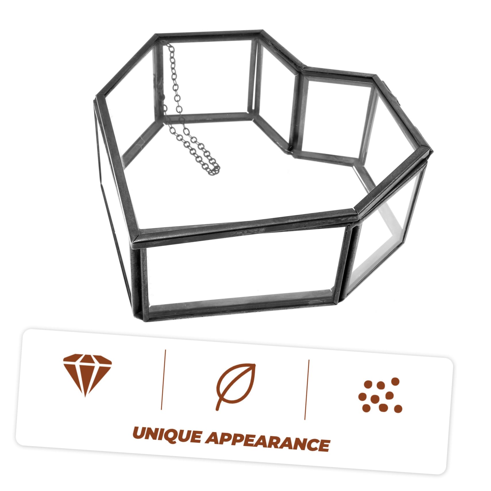 Homoyoyo Joyero Transparente Para Collares y Anillos Vitrina De Joyas Expositor Decorativo Para Dormitorio o Baño