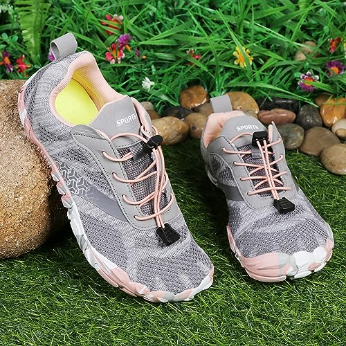 Image of Hike Footwear Barefoot Shoes, Pro Barefoot Shoes Women Men, Athletic Hiking Water Shoes Breathable Quick Dry Zero Drop Trail Running Shoes with Non-Slip Sole & Wide Toe Box