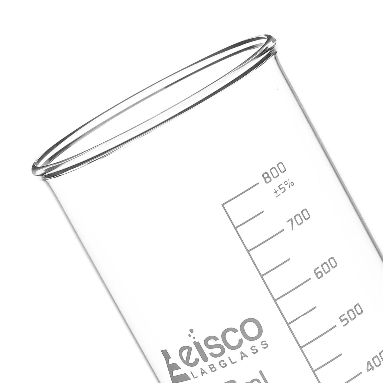 Amazon.co.jp: Eisco 6PK トールフォーム ビーカー 注ぎ口なし 800ml
