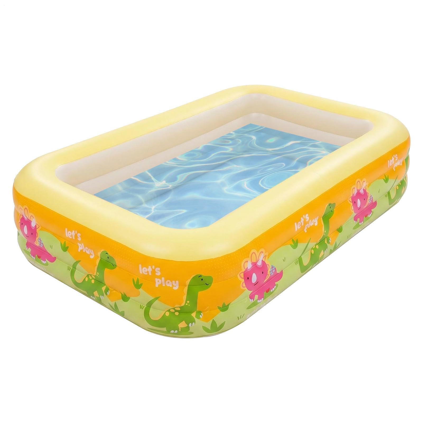 Piscina Gonfiabile Vasca Da Bagno Antiscivolo Portatile Acquatico | Piscina Gonfiabile per Bambini per Adulti Ragazze Ragazzi Interni Esterni Giardino Cortile Spiaggia