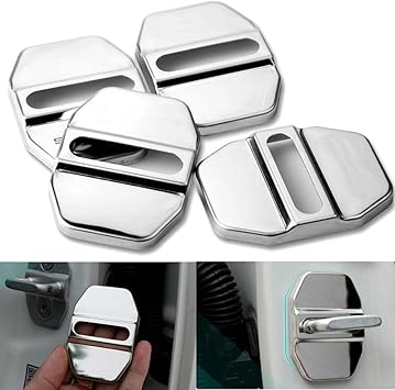 Autoturabdeckung Fur Innen Edelstahl Zubehor Fur Mercedes Benz 4 Stuck Amazon De Auto Motorrad