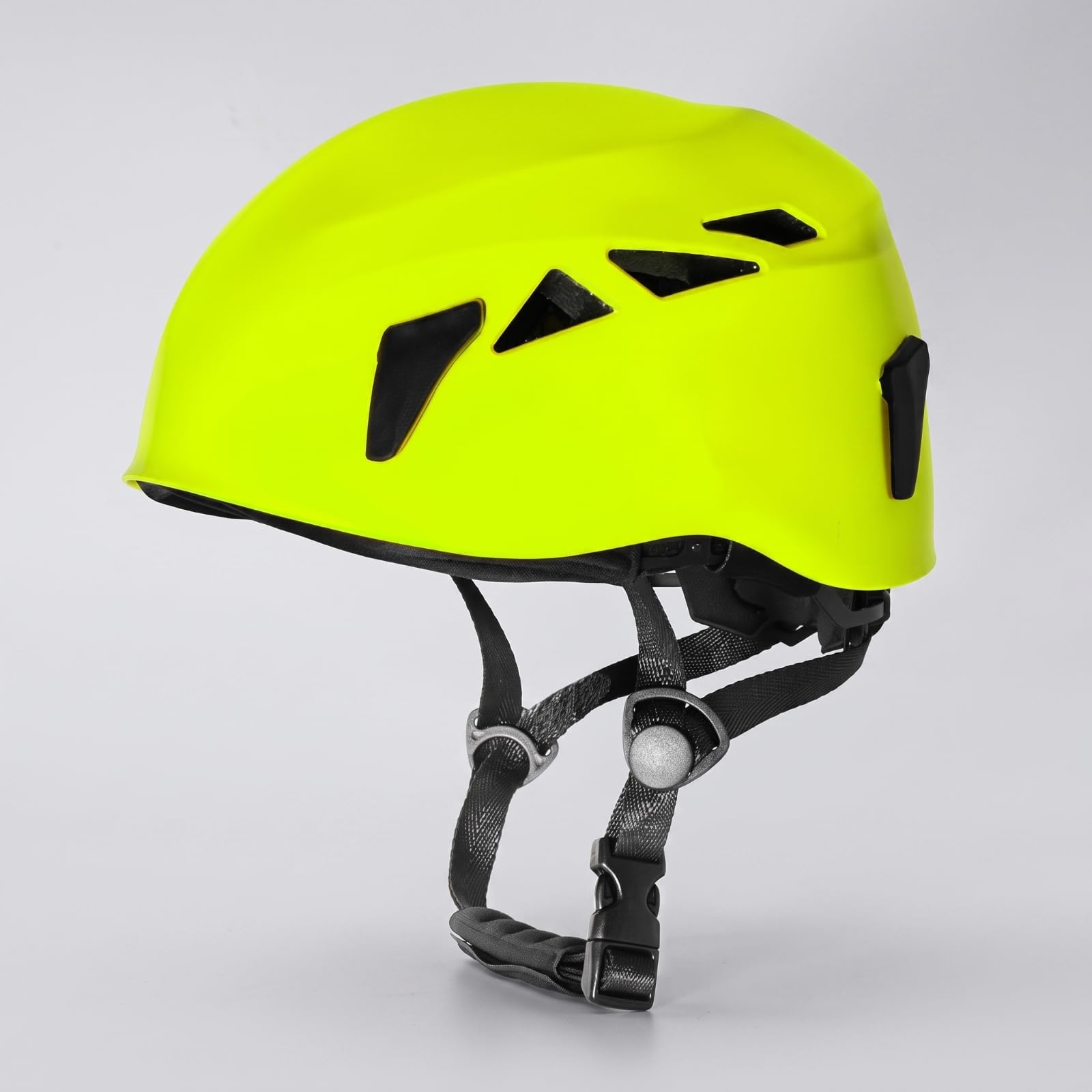 Amagogo Casque d'escalade Casque de Grimpe Casque d'alpinisme Casque de Spéléologie Coque Résistante Ventilé Harnais Ajustable 400 G Adapté à Escalade Alpinisme Spéléologie Missions de Terrain
