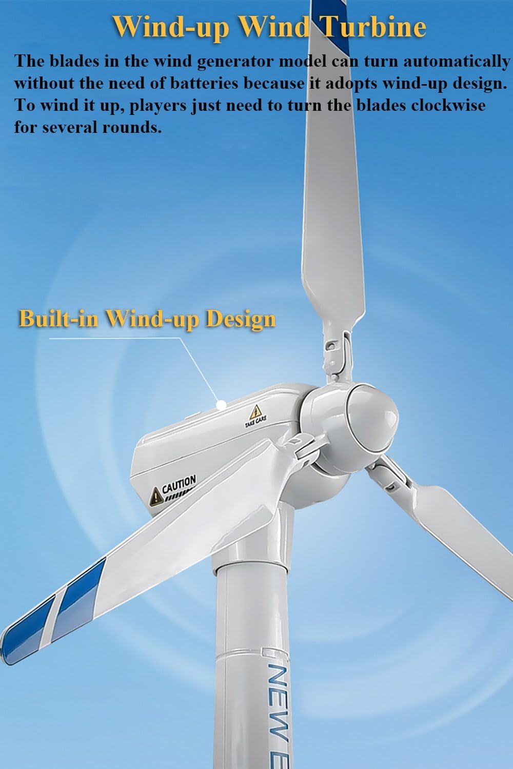 2 in 1 Flatbed Trailer & Wind Turbine Model Set, Push and Go Inertial Toy Truck Lowboy Trailer Toy Tractor Truck and Trailer Toy with Wind-up Wind Turbine Toy