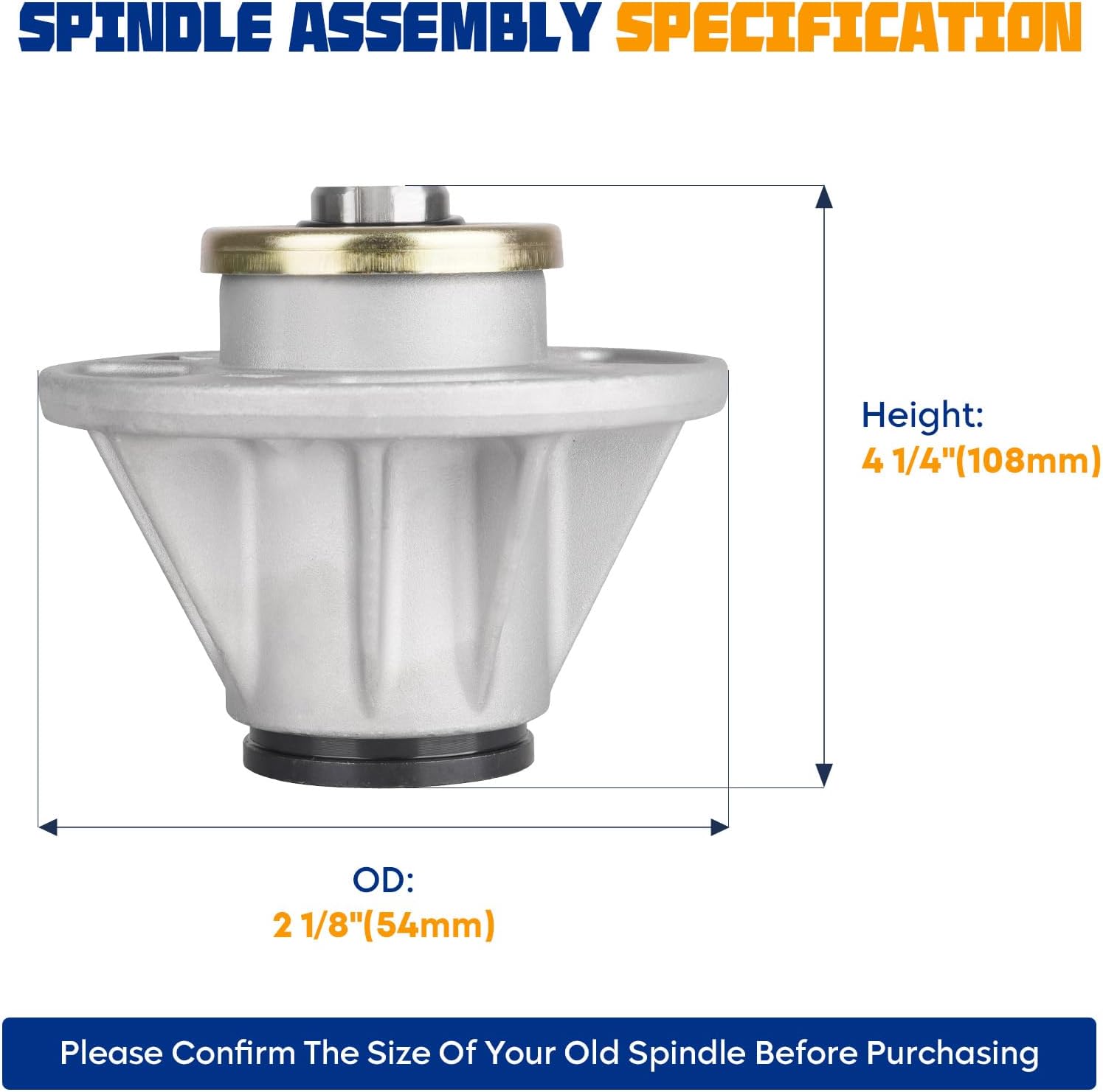 51510000 Spindle Assembly for 61527600 61543800, for Gravely Ariens Zoom 34" 40" 44" 48" Deck 1540 1640 1840 1844 ZT1740 ZT1640 ZT1540 ZT1944 ZT2044 ZT2348