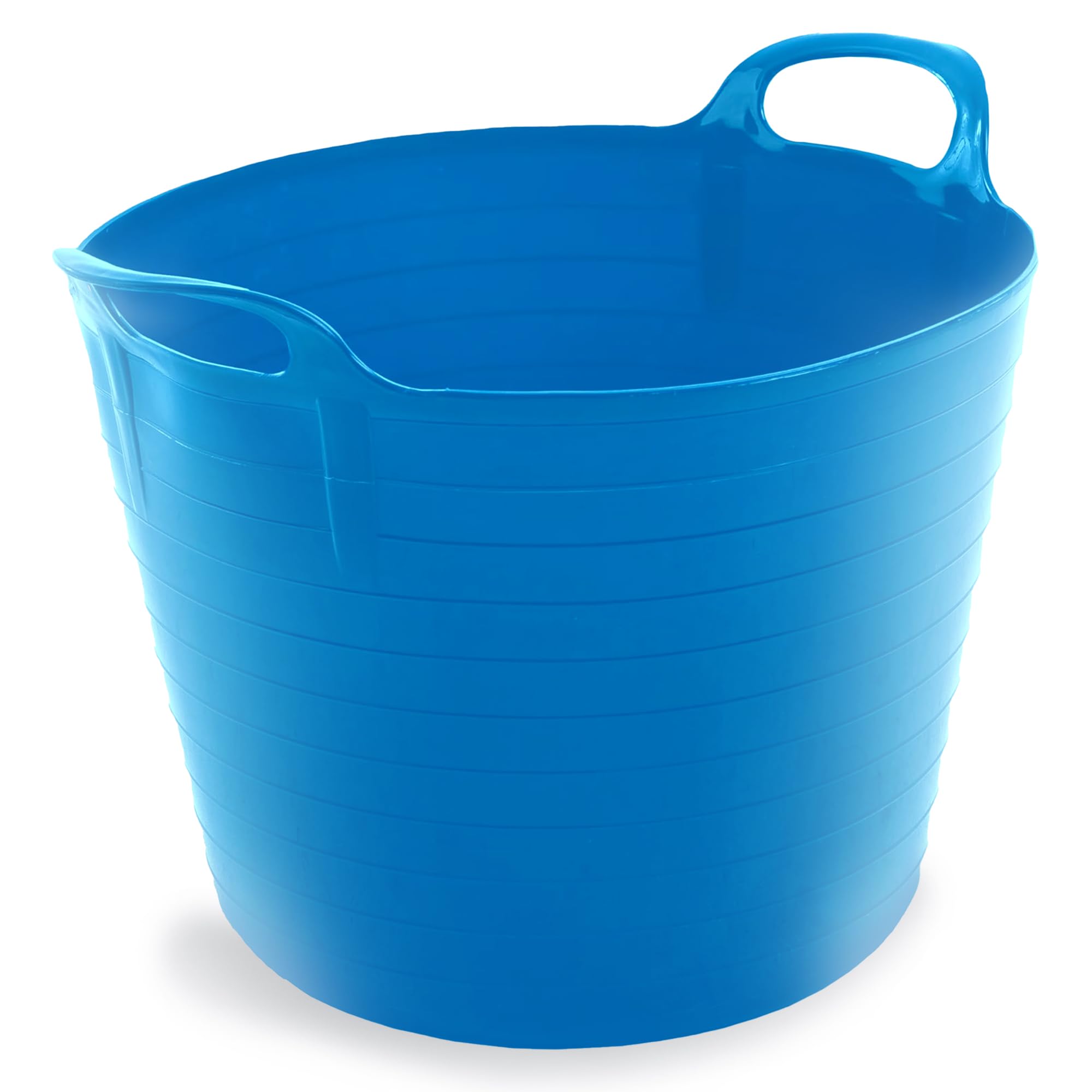 42 LITRE FLEXI BUCKET LARGE TUB GARDEN CONTAINER FLEXIBLE STORAGE HORSE FEED TRUG REINFORCED HANDLE BASKET (PINK) — view 9
