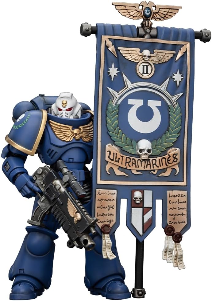 JOYTOY Warhammer 40,000 1/18 Action Figure-Ultramarines Heroes of The Chapter Primaris Ancient Posca-Collection Model Birthday Gifts