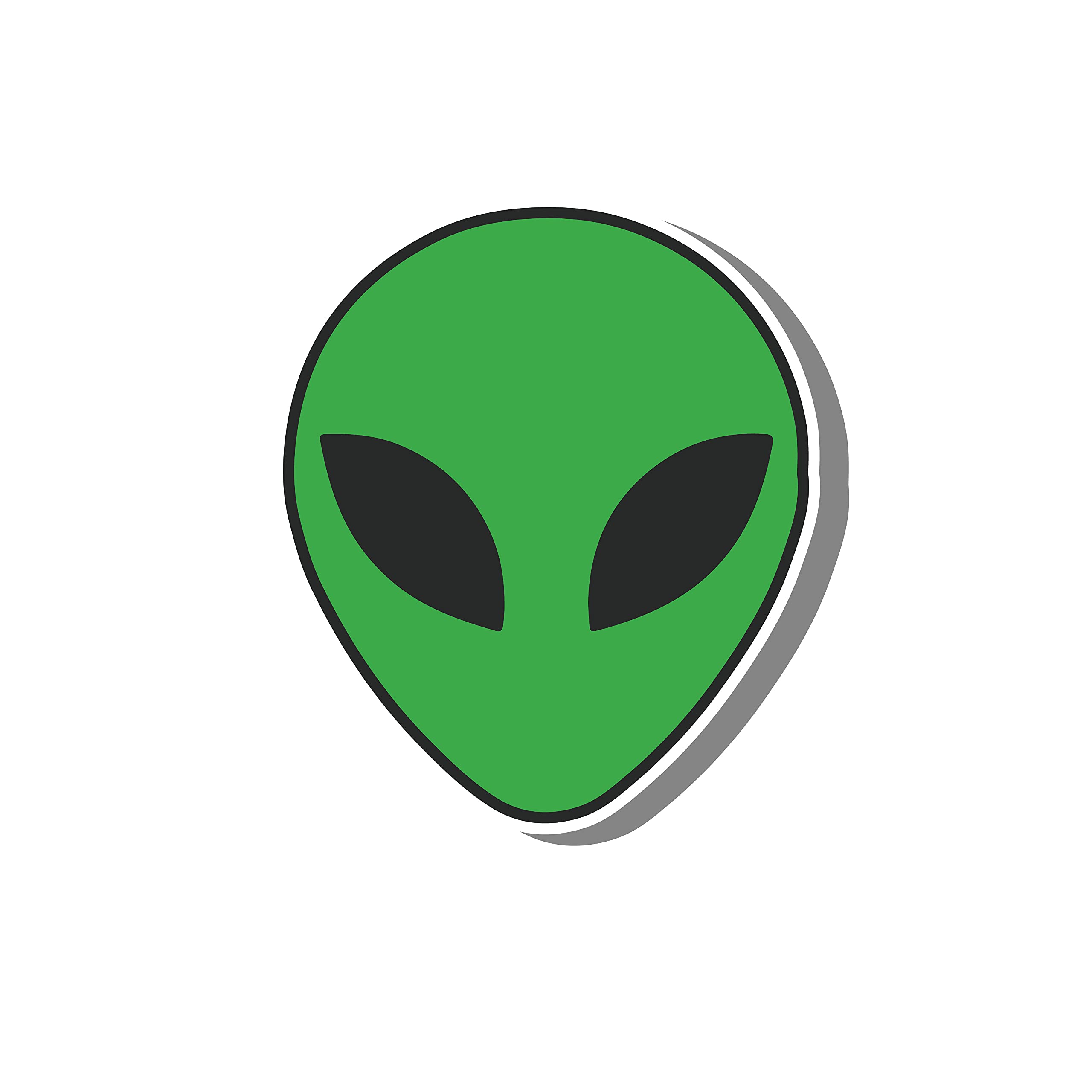VVWV Alien Stickers for Power Bank Stickers Laptop Mobile Phone Dairy Water Bottle Car Visor Sticker for Bike Helmet Waterproof Mini Stickers (Multicolored)