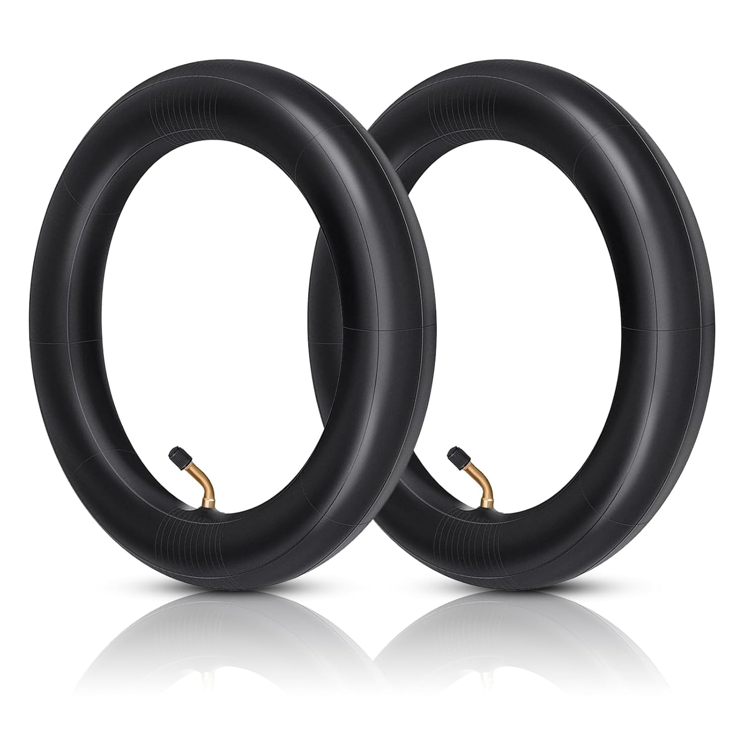 2 Stück Fahrradschlauch 12 Zoll mit 45° Winkelventil – Verdickte 12 x 2 1/8 Schläuche Kompatibel mit Kinderwagen, Dreirad, Laufrad und Kinderrad