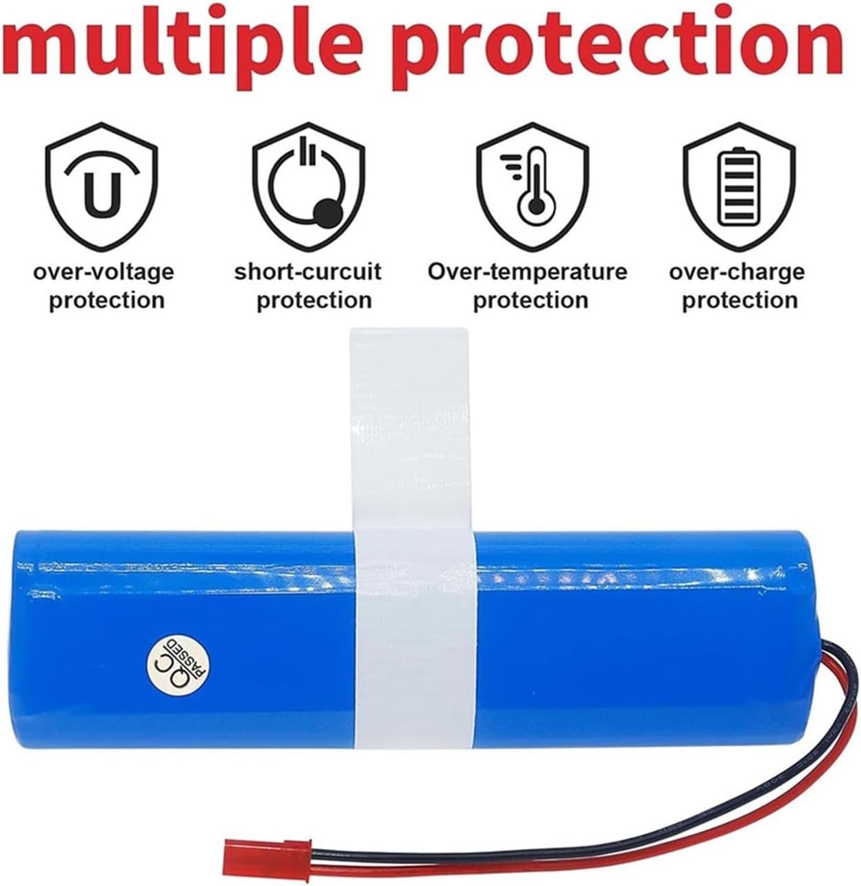 14.4V 2800mAh Rechargeable Battery，Compatible for ILIFE，V3s V5s Pro V8s V80 B5 Max Robot Vacuum Cleaner(2800mAh)