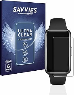 savvies Screen Protector Compatible with Huawei Band 7 Protection Film Clear 6-Pack