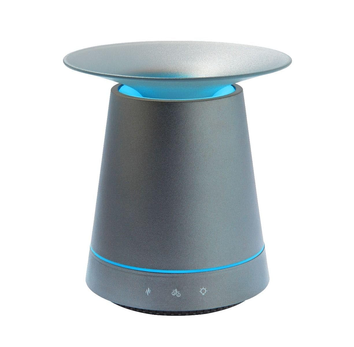 ** DAMAGED PACKAGING **MADE BY ZEN KASUMI GREY Aroma Diffuser Humidifier for Bedroom and Home with Cascading Waterfall Mist - Aromatherapy Essential Oil Diffuser - Plug In
