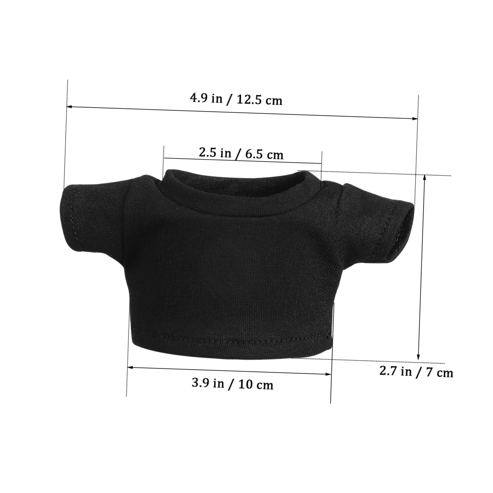 LIOOBO 4Pcs Short Sleeve T Shirts for Stuffed Bears Replaceable Doll T Shirts Delicate Doll Clothes Stuffed Animal Accessories
