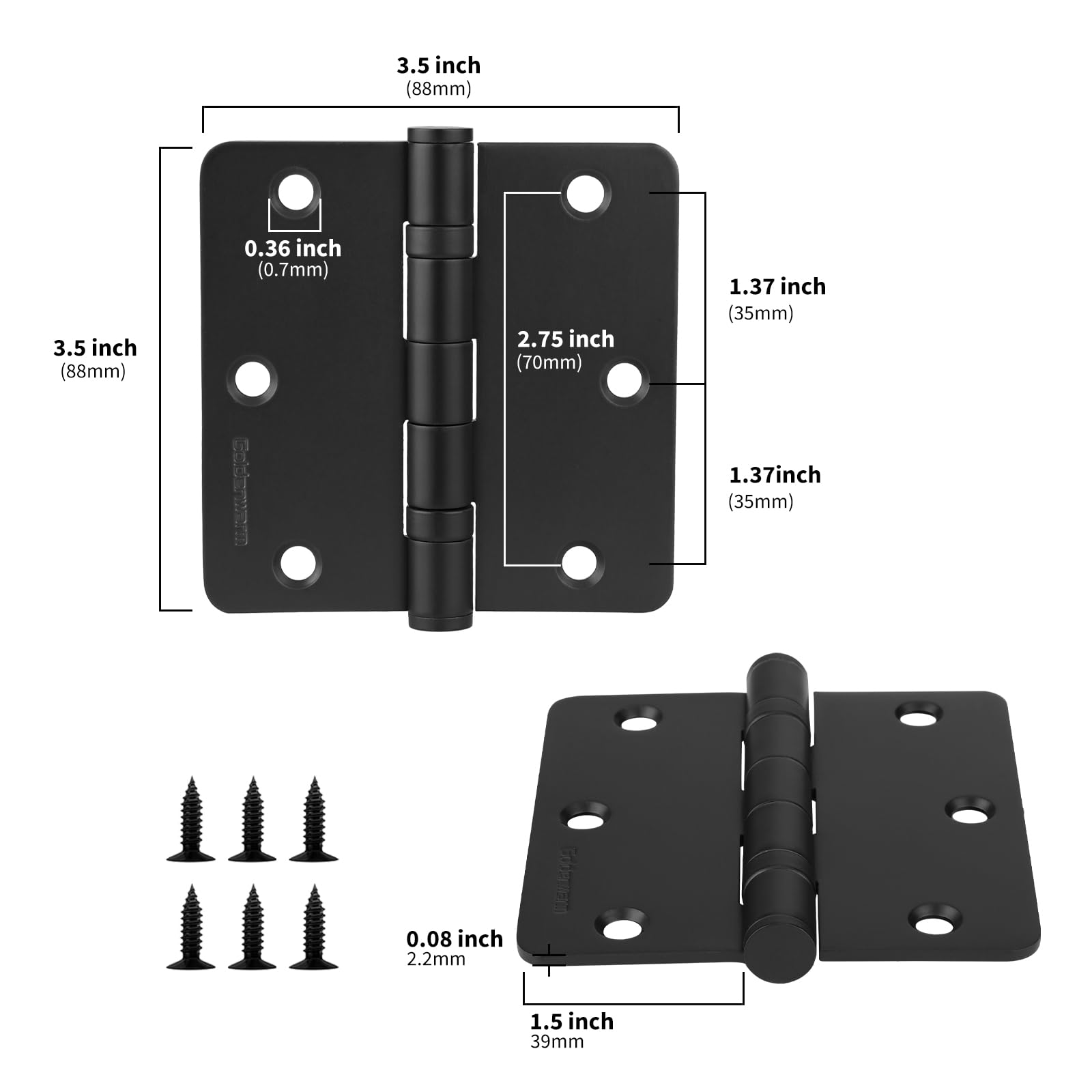 3 Pack goldenwarm Ball Bearing Door Hinges for Exterior 3 Pack goldenwarm Ball Bearing Door Hinges for Exterior