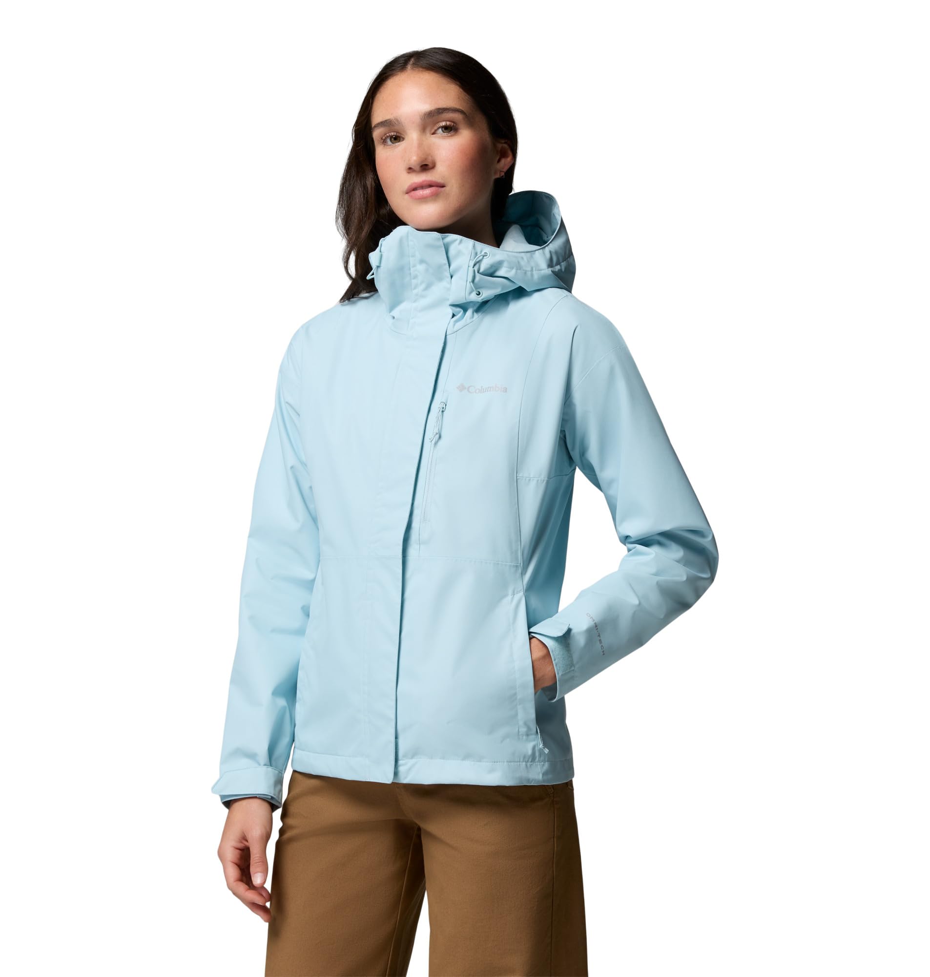 Columbia Women's Hikebound 2 Jacket, Waterproof Rain Jacket, Marine Light, Medium