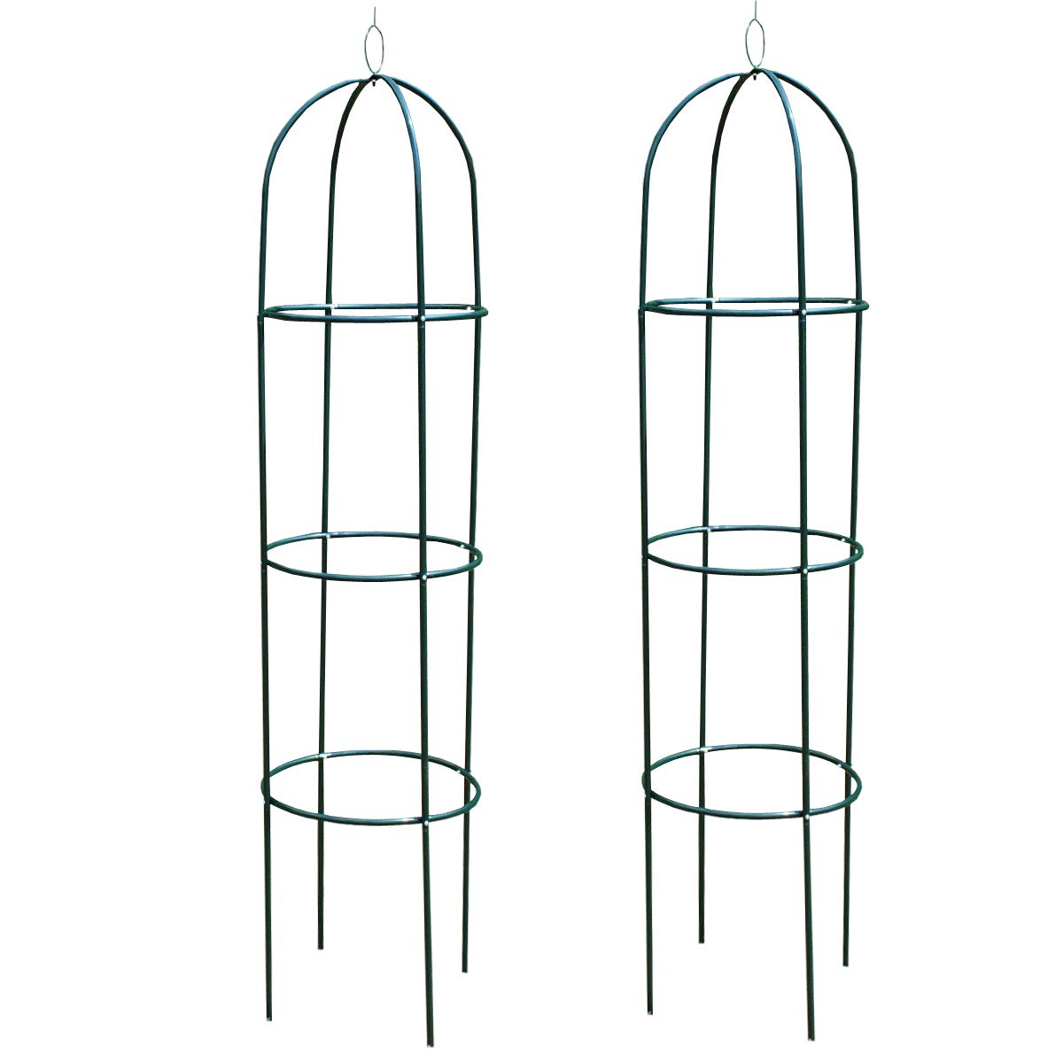 Selections Metal Garden Obelisks Plant Support for Climbers and Roses (190cm) - Pack of 2