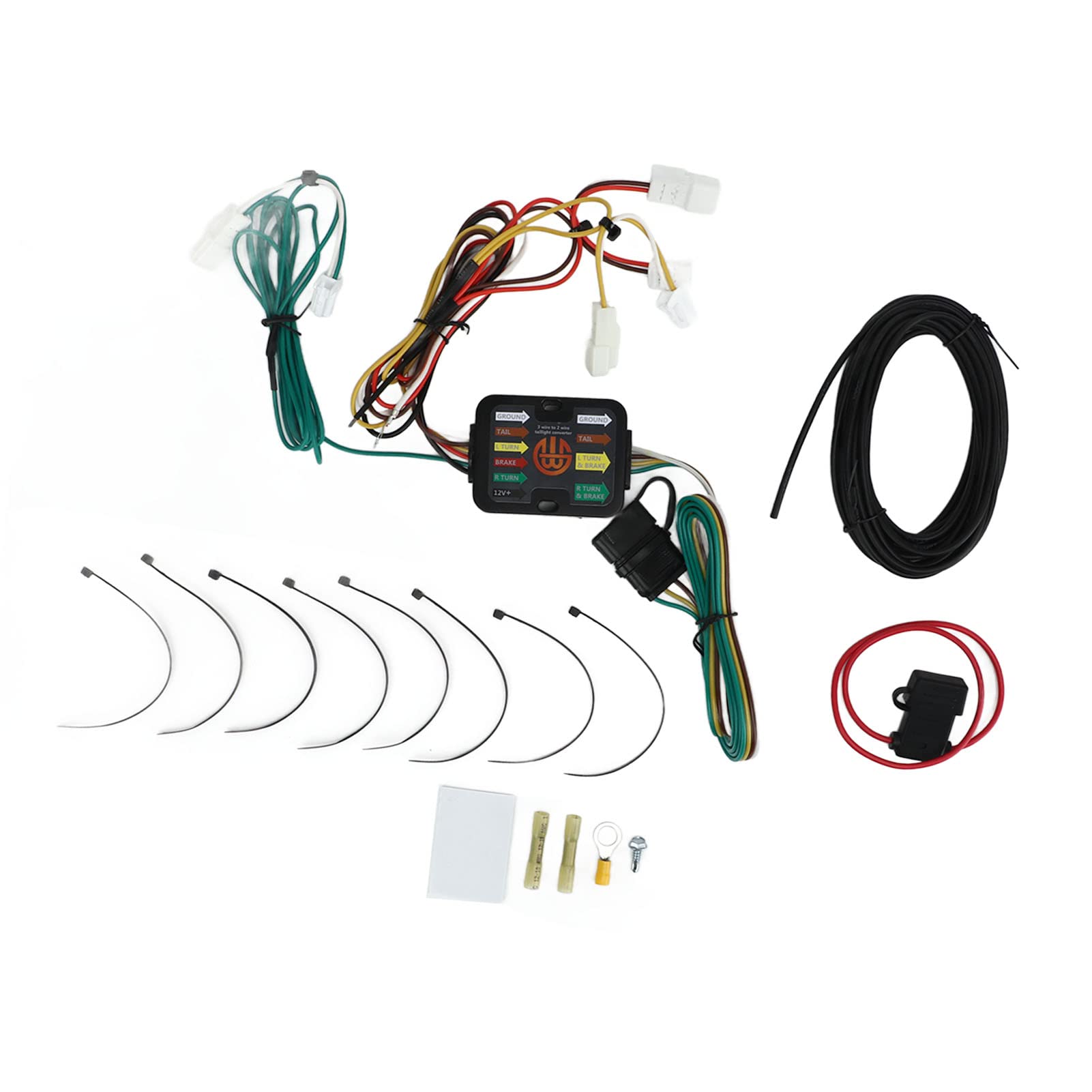 Keenso 4-pinowe Kable w Wiązce Przyczepy Złącze ABS T Zestaw Wiązek Przewodów Przyczepy 55567 Plug and Play dla 6 Sedan 2004 2008 Światło Kierunkowskaz Hamulca